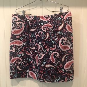 Talbots NWT Paisley Skirt